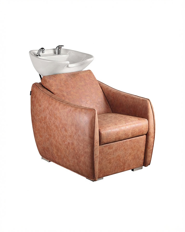 Hazel Tan - Καφέ λουτήρας - Λευκό λεκάνη